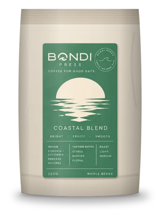coastal blend coffee bag