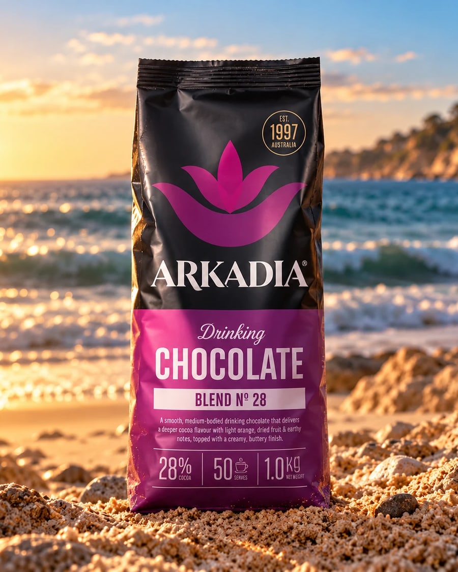 Arkadia Drinking Chocolate Blend No. 28, available from Bondi Press