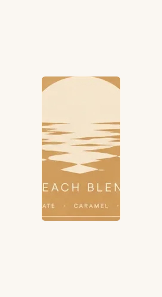 Beach Blend label