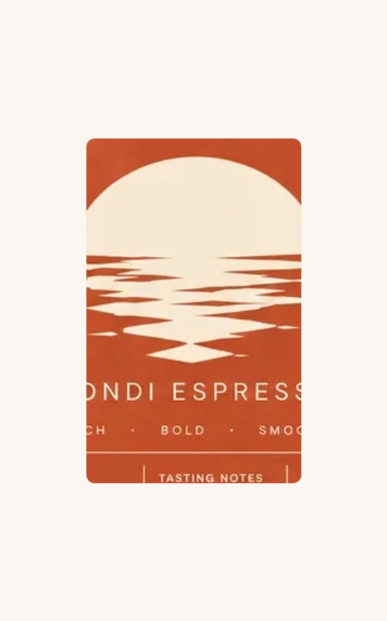 Bondi Espresso label